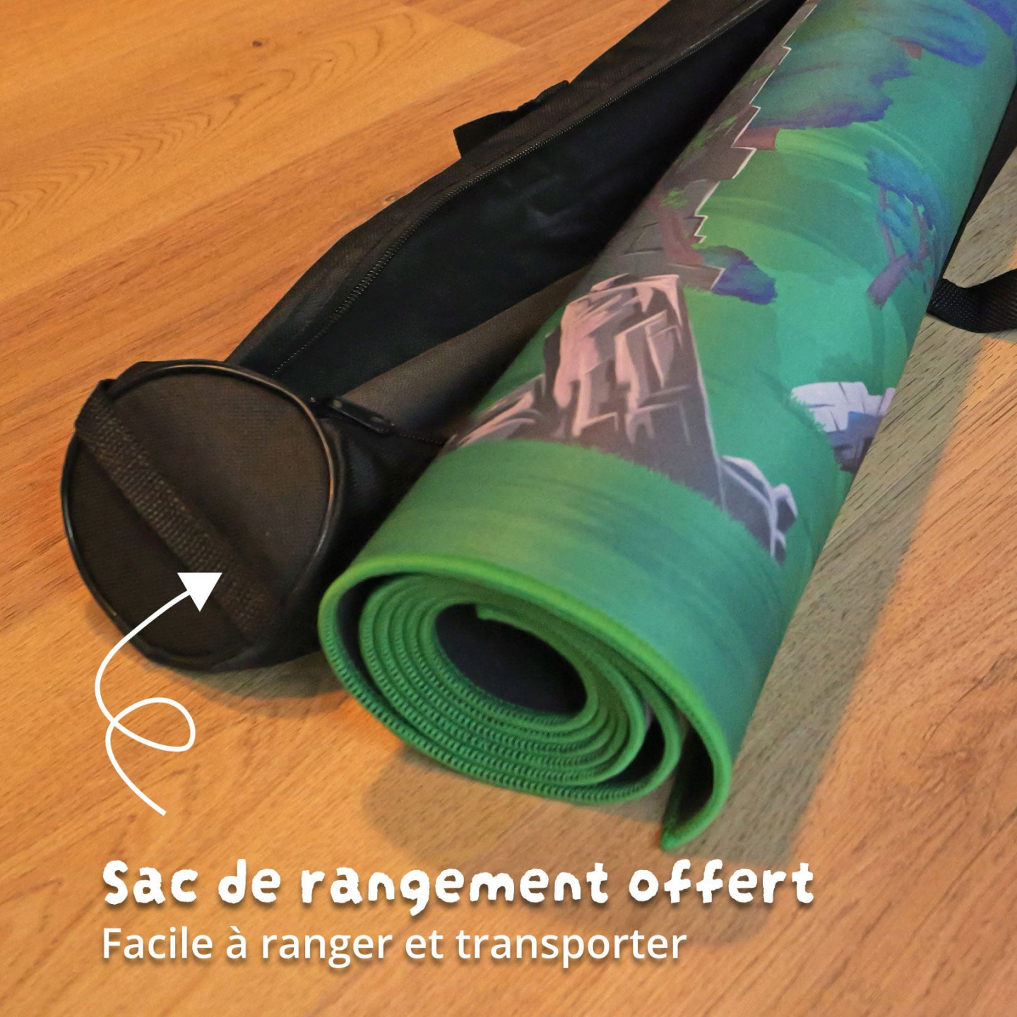 Tapis Chifoumi - Tapis de jeu pour enfants “Adventureland” - 150x100cm