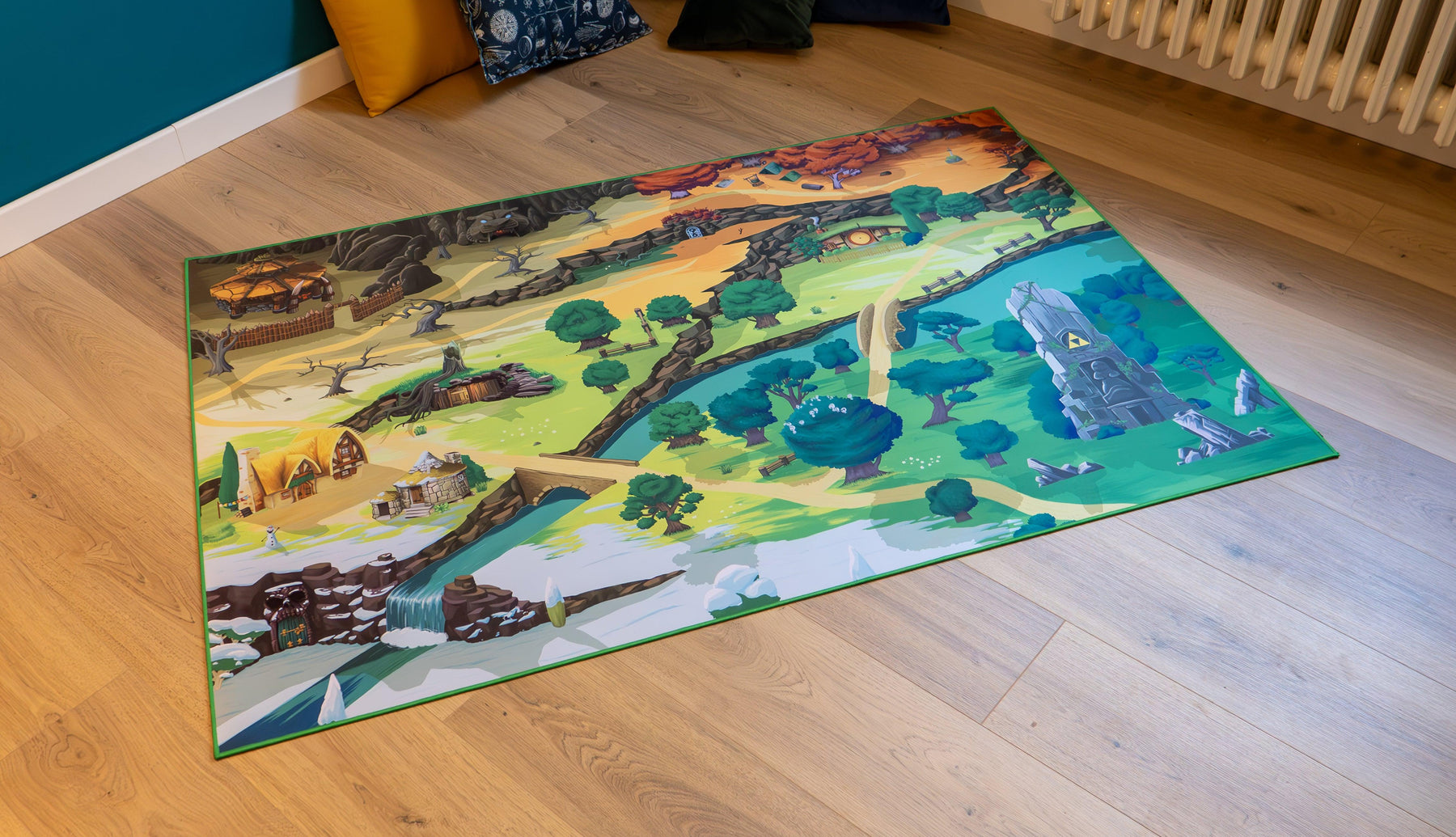 Tapis jeu heroic fantasy “Middle plains” - 150x100cm